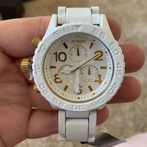 Nixon 42-20 Chrono All White / Gold